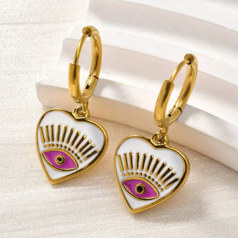 Nora 💚💙💜  oorbellen