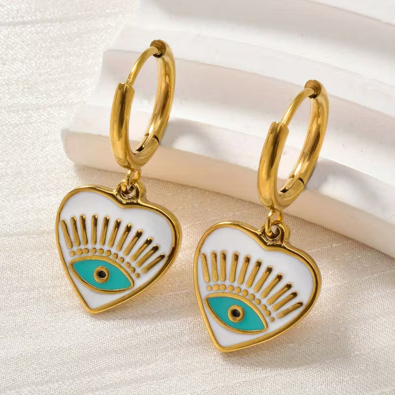 Nora 💚💙💜  oorbellen